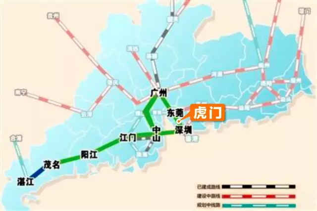 东莞地铁r2线线路起点端位于东莞市北部,与广深铁路建设中的东莞