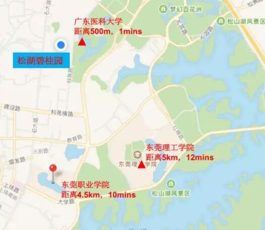 「东莞理工学院,广东科技学院(松山湖校区)广东医科大学,东莞职业技术