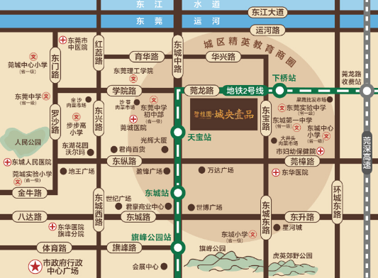 找楼盘  距地铁2号线天宝站步行约800米 约2000米及达万达广场 东莞图片