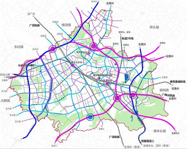 莞惠城轨开通后,将会同时拥有常平南站,东莞东站,常平站3个火车站.图片