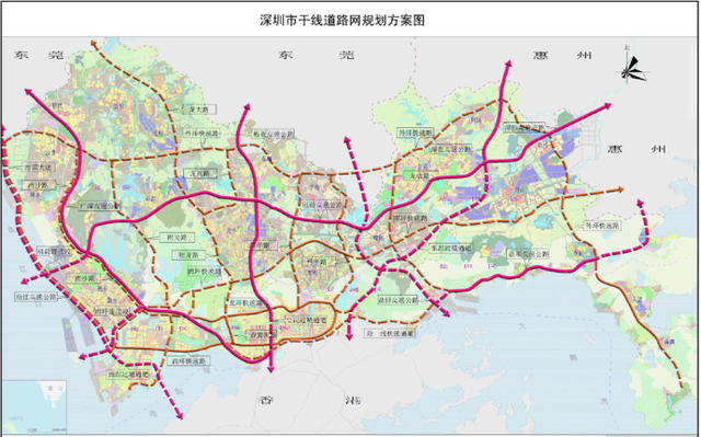 深圳外环高速---有史以来深圳串联最多高速的通道