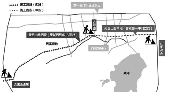 天目山路建4条下穿隧道 城西交通将迎又一轮"阵痛"