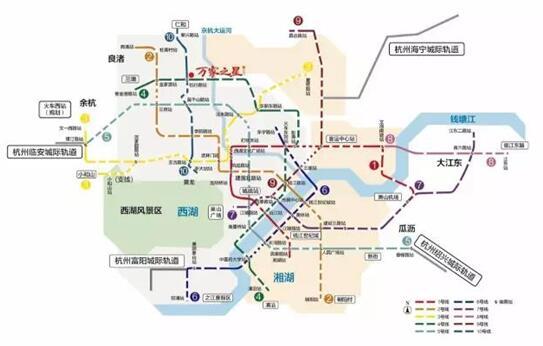 杭州地铁规划图