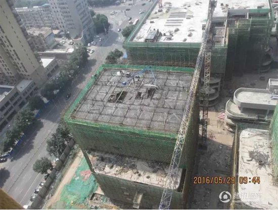 汇中广场 最新施工进度播报 北区屋面防水大面