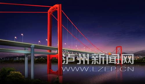 泸州长江二桥(城东)这样修 经茜草半岛后跨越长