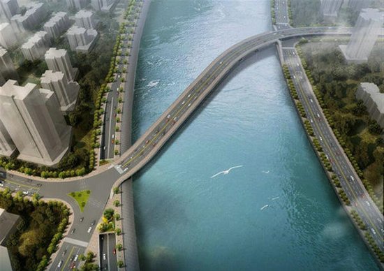 绵阳双碑大桥全力建设 预计2018年完工_频道