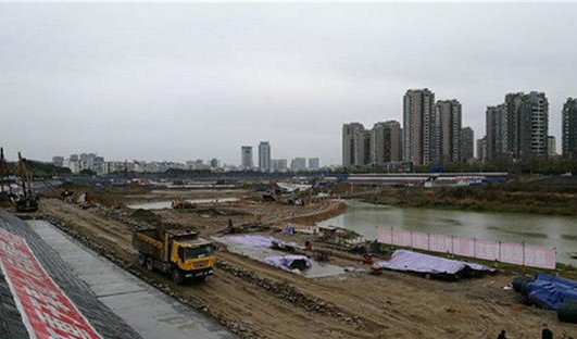 绵阳双碑大桥全力建设 预计2018年完工_频道