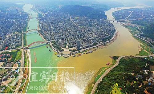 航拍宜宾 三江交汇壮丽美景 _频道-宜宾