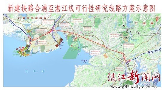 "深湛高铁"(记者注:即"粤西沿海高铁")和"东海岛铁路"对于很多湛江