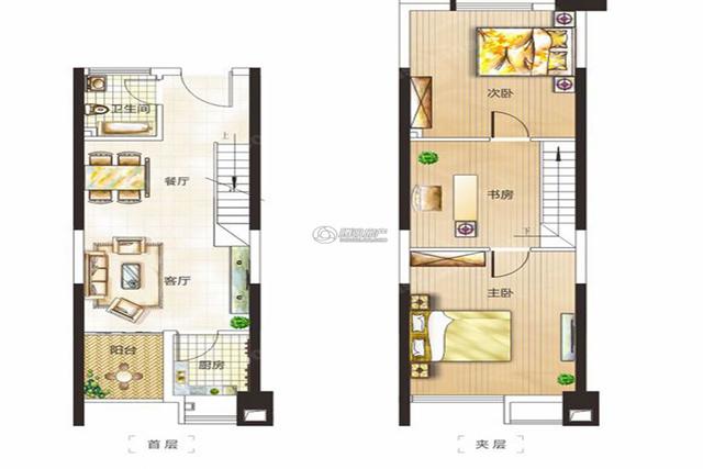 [户型点评]金水湾42㎡LOFT复式公寓