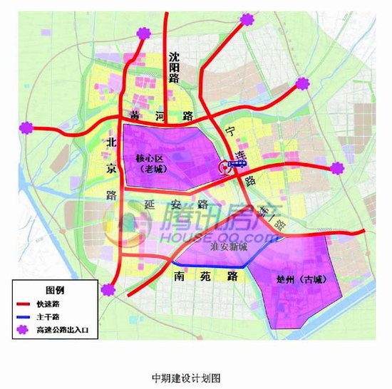 关于淮安市内环快速路规划成果草案公告