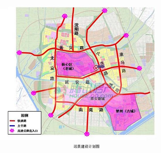 关于淮安市内环快速路规划成果草案公告
