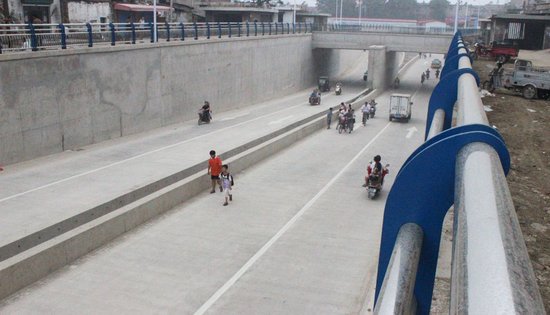 电厂路下穿桥已通车_频道-淮南
