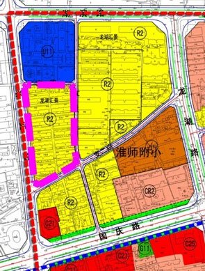 淮南老城商贸区a01-05地块项目调整规划公示