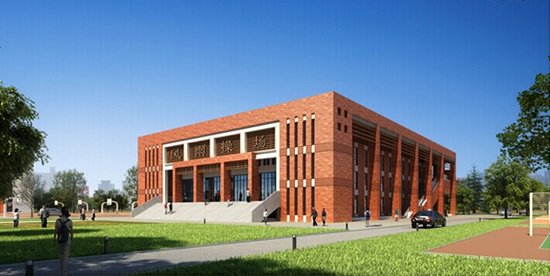 实验中学山南校区项目建筑调整 由砖红转向灰
