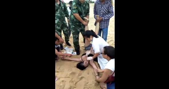三名女子溺水视频疯传 有人称发生在惠东