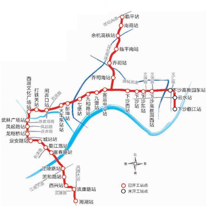 最新地铁1号线站点图