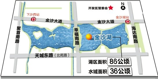 金沙湖基本样貌年底前呈现周边楼盘热荐