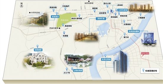 目前杭州的别墅,主要有两种城市,一种是市区的大平层,一种是豪宅别墅.形态兰园绿城图片