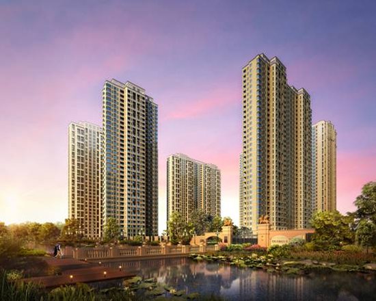 阳光城上林湖独栋美式精装 花园400方带池塘 双层地下