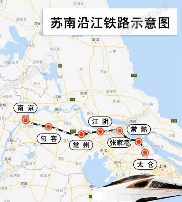 苏南沿江高铁要来了!全长278公里将与沪通铁路