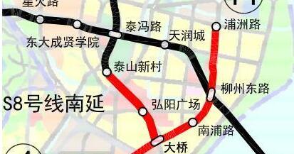 南京地铁S8南延获批:与11号线换乘 两站均在江