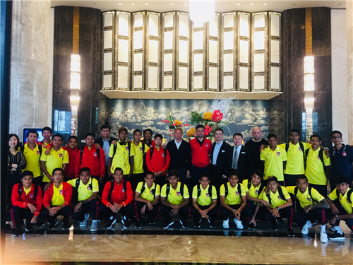 南京富力万达嘉华酒店接待中国男足球队代表团
