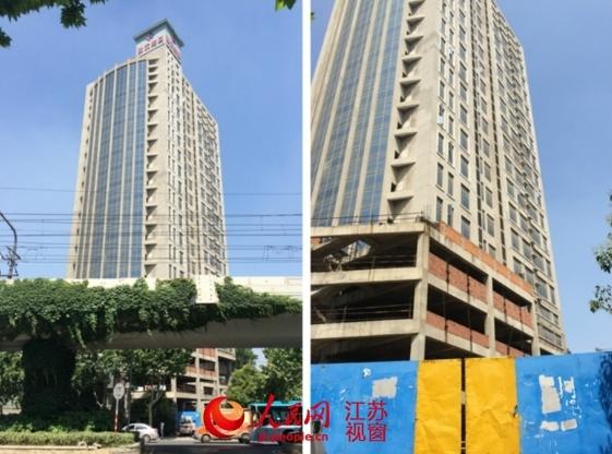 南京最大违建瑞尔大厦烂尾多年 官方称已移司