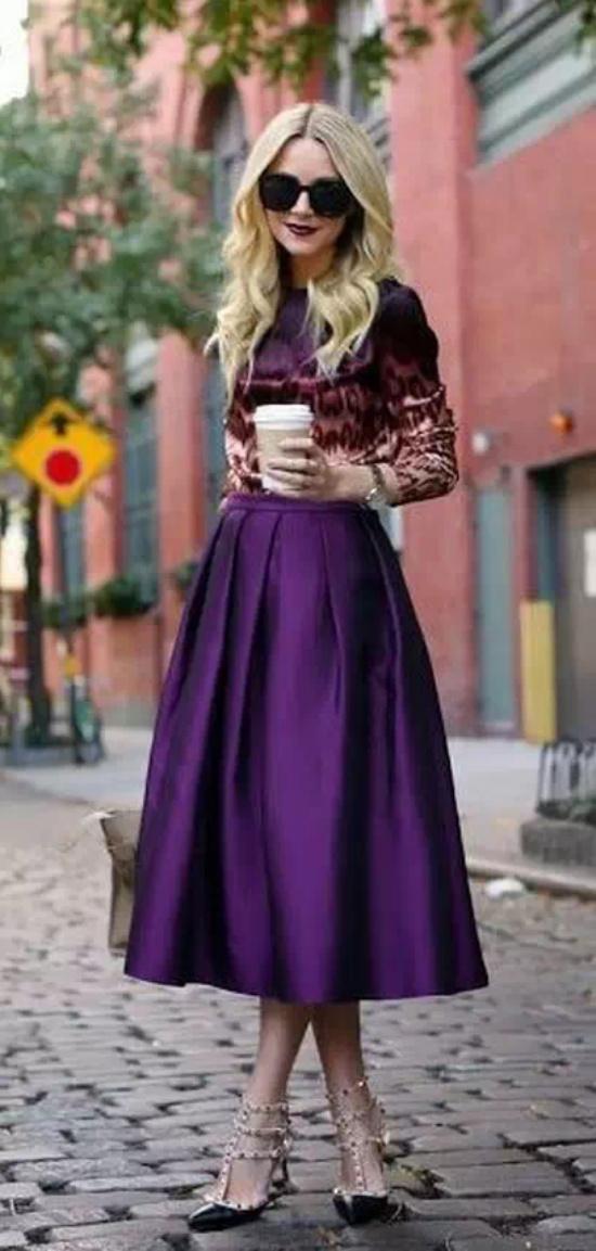 今年紫色究竟有多流行 揭秘时尚达人紫色穿搭