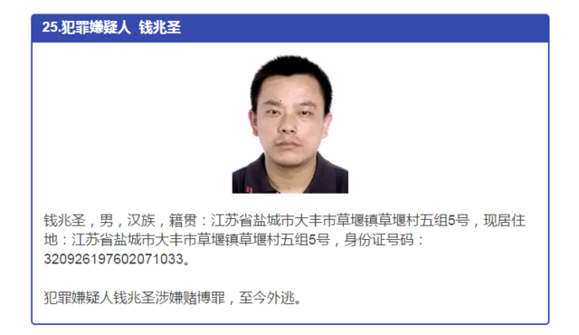 发现这47个人请立即报告泰州警方 提供线索者最高奖10万