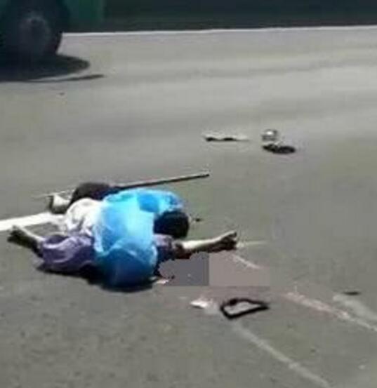 常州发生惨烈车祸 现场惨不忍睹2人当场身亡
