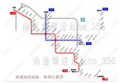 南通地铁1,2号线线路图 安全之城 南通被评为"中国最安全的十大城市