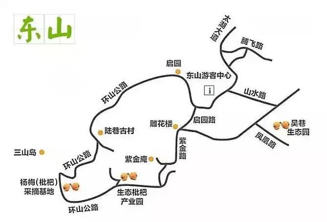 东山采摘枇杷推荐线路 线路一: 启园 洞庭饭店用餐 雨花胜境 东山