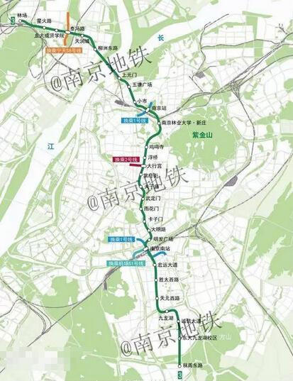 南京s1号线地铁线路,南京地铁2021高清大图 腾讯官方:上传短视频赢66666元【位置】南京地铁3号线起自京沪普铁