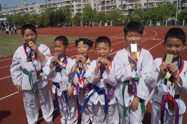 南湾营小学跆拳道全国公开赛斩获3金、4银、