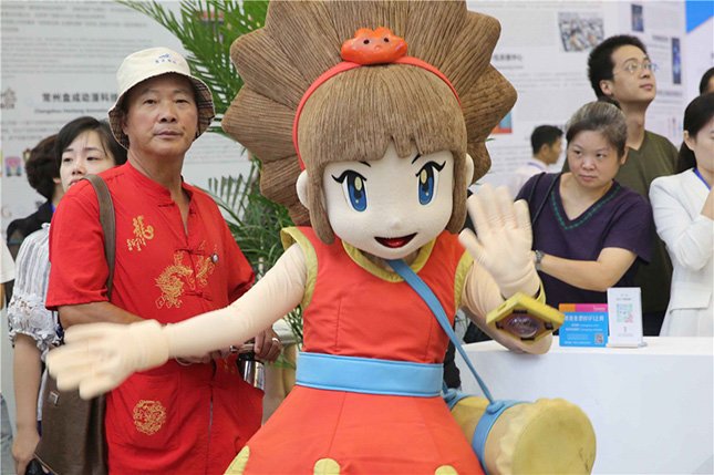 常州国际动漫艺术周各式卡通人偶齐卖萌