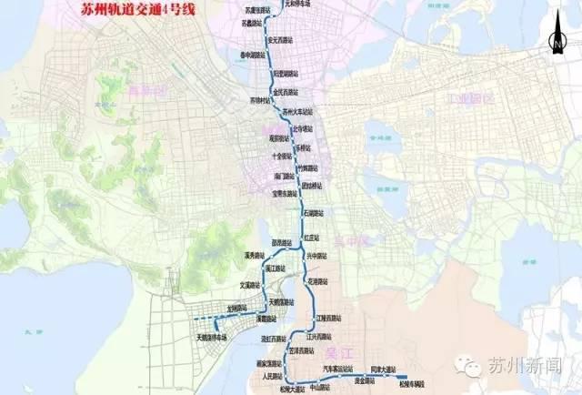 苏州轨交4号线“内部图”曝光 文化墙取景古镇同里