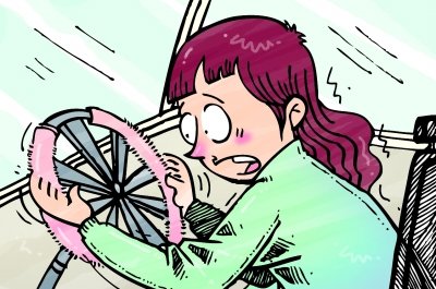 <em>女司机开车</em>失控撞护栏_博客茶社(聊天休闲室)