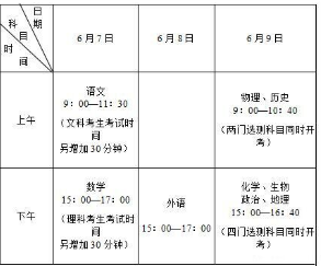 江苏高考时间表出炉 座位间距80CM以上