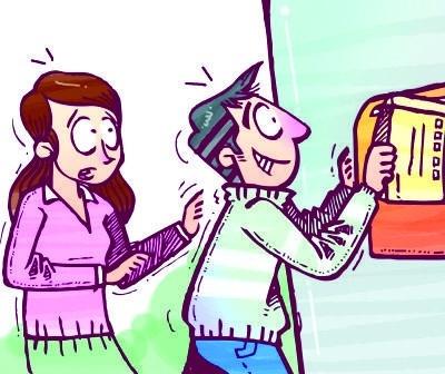 小广告派发员盯上居民信箱 兼职偷纸赚额外收