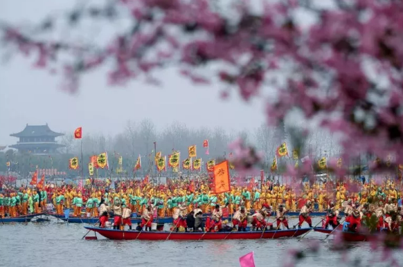 烟花三月！泰州溱潼水乡民间船会水上狂欢节