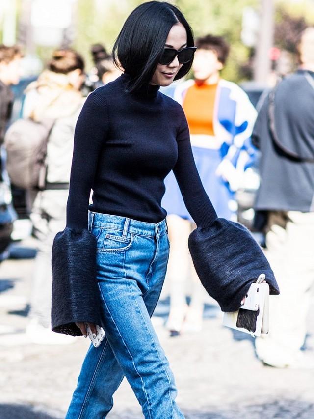 都说紧身毛衣显胸大 是这么个理儿