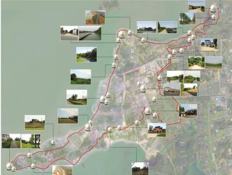 太湖大堤骑行绿道规划图.