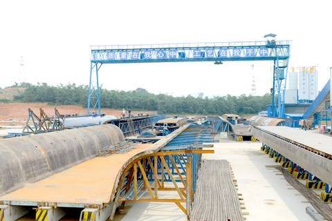 梅汕客专揭阳北制梁场已完成箱梁首制节点目标