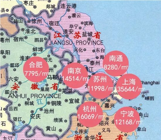 悲伤的中国房价地图 看看你的工资在金华能买