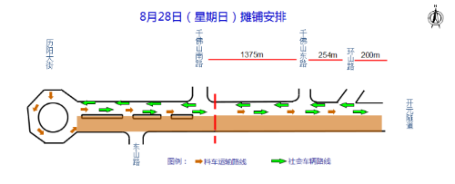 济南旅游路西段施工即将结束 8月31日通车