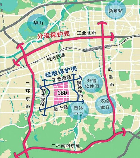 济南CBD交通规划出炉:未来商务区仅一成人可以开车_房产_腾讯网
