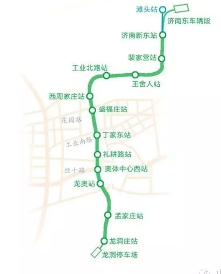 济南地铁最全站点/线路 看看哪条线经过你家?