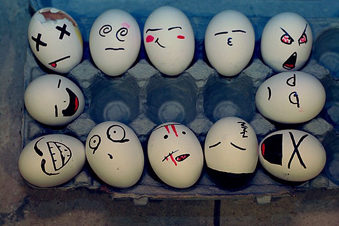 组图:鸡蛋上画出的创意生活