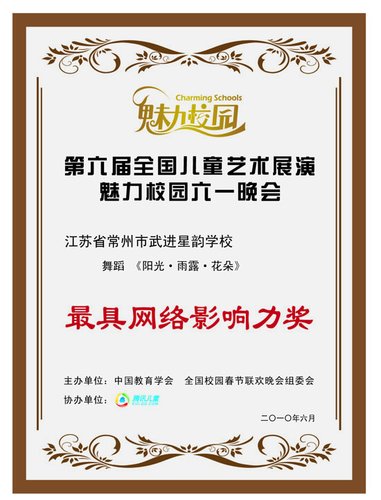 魅力校园“最具网络影响力节目大奖”获奖名单_腾讯儿童_腾讯网